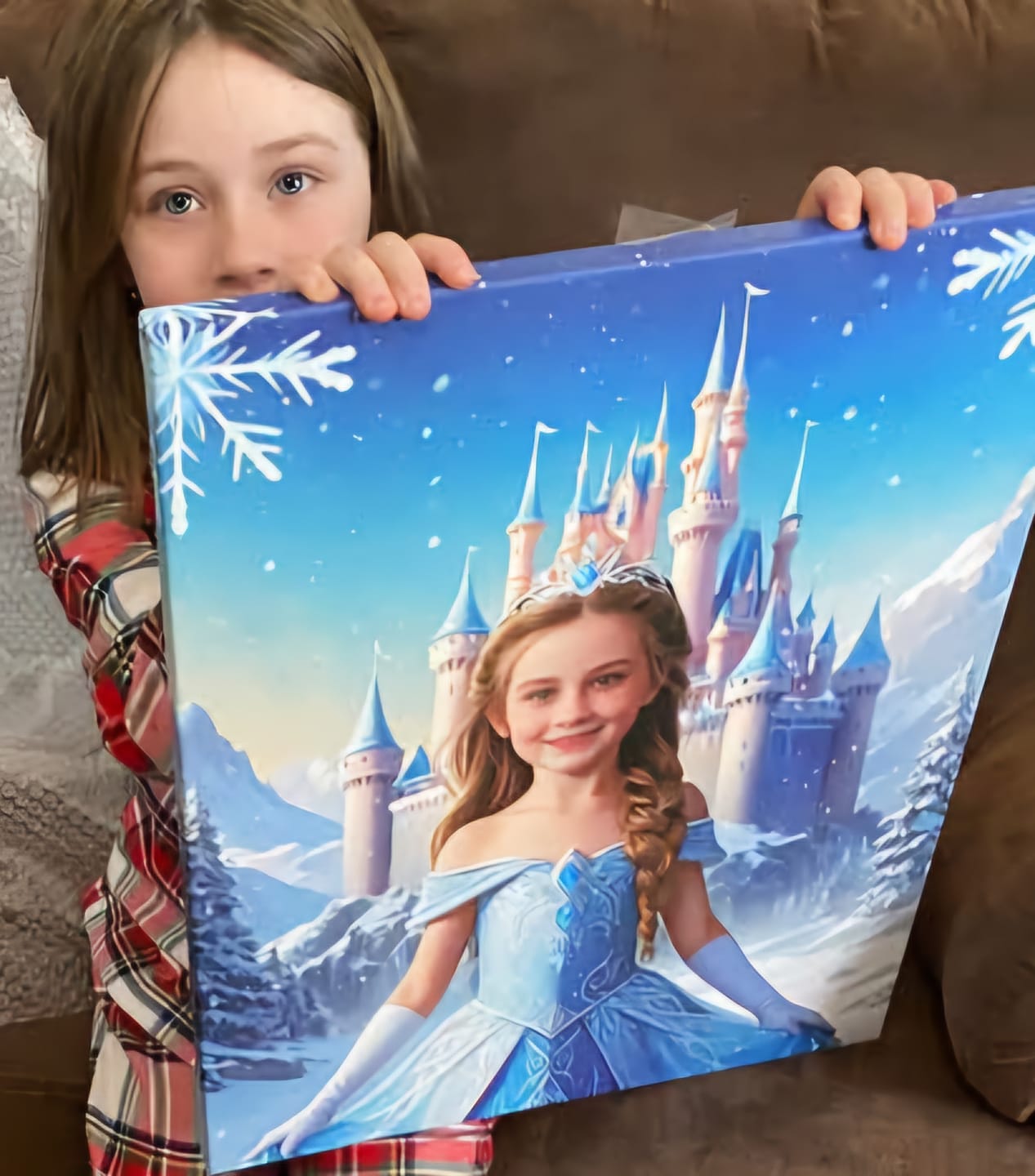 Lodowa Księżniczka  - Personalizowany Obraz na Płótnie